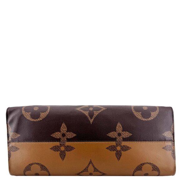 Louis Vuitton  Onthego GM Reverse Monogram Canvas Tote Bag Brown - Picture 12 of 16